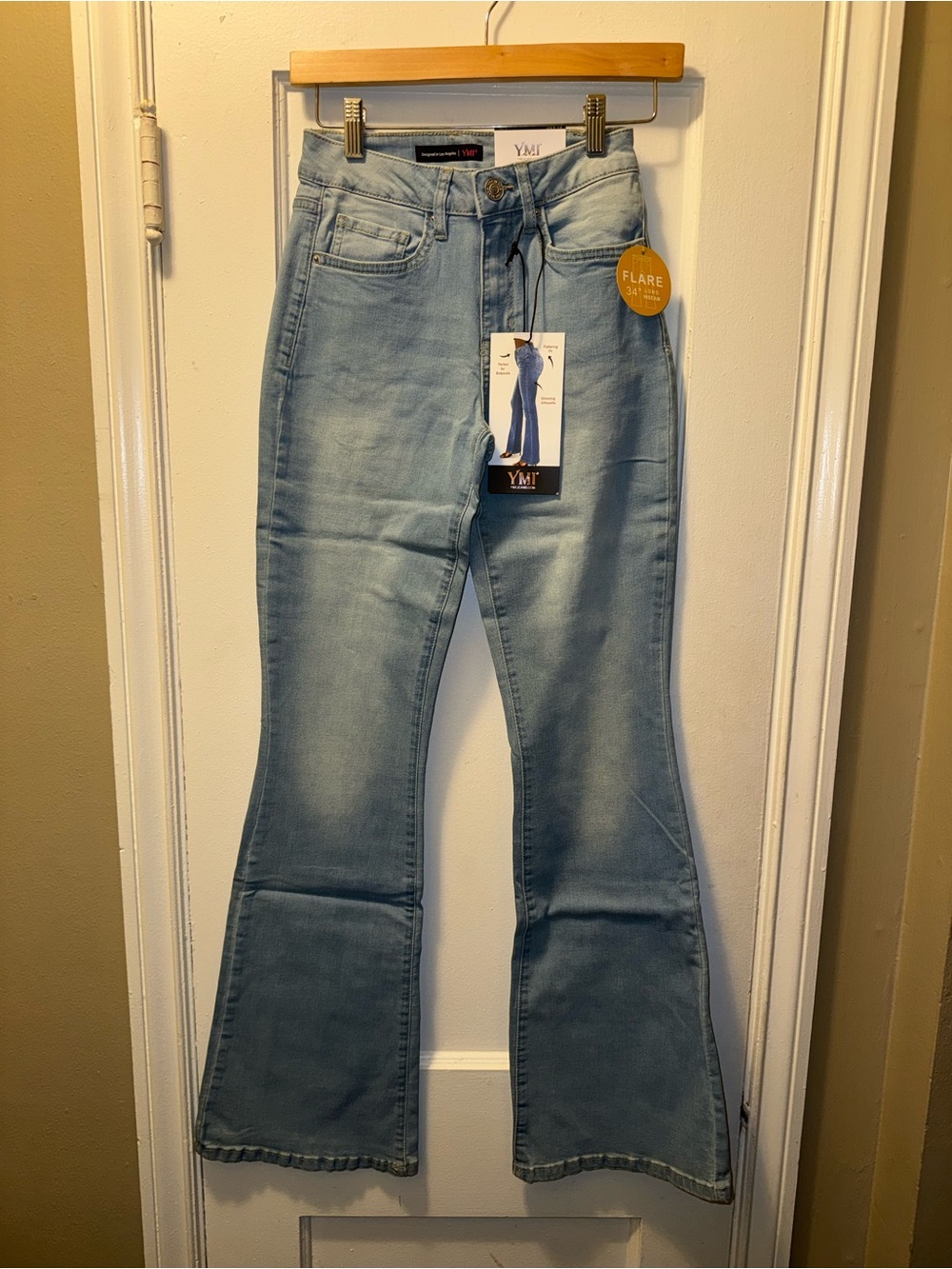 YMI Women's High-Rise Flare Jeans